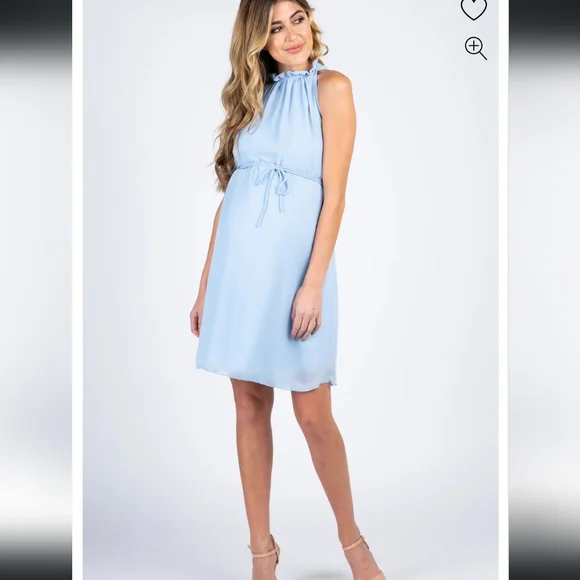 Pinkblush | Dresses | Pinkblush Light Blue Sleeveless Maternity Dress Nwt |  Poshmark